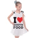 I love south food Kids  Tie Up Tunic Dress View1