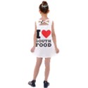 I love south food Kids  Cross Back Dress View2