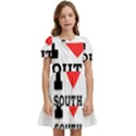 I love south food Kids  Puff Sleeved Dress View1