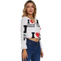 I love south food Long Sleeve V-Neck Top View3