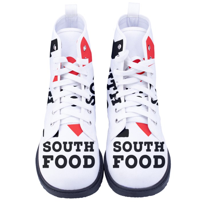 I love south food Kid s High-Top Canvas Sneakers