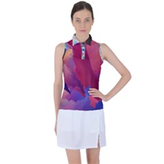 Colourful Abstract Women s Sleeveless Polo Tee by ugoarts