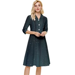 Droplets Classy Knee Length Dress by ugoarts