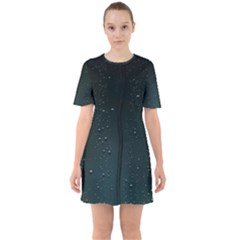 Droplets Sixties Short Sleeve Mini Dress by ugoarts