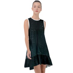 Droplets Frill Swing Dress by ugoarts