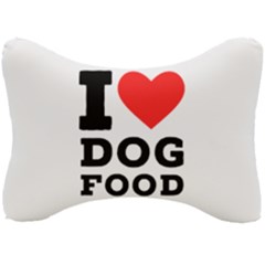 I Love Dog Food Seat Head Rest Cushion by ilovewhateva