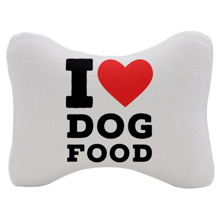 I love dog food Velour Seat Head Rest Cushion