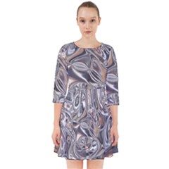 Shiny Abstract Smock Dress by ugoarts