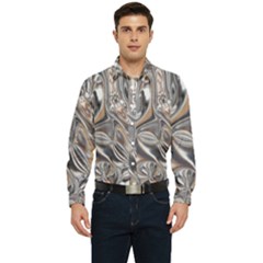 Shiny Abstract Men s Long Sleeve  Shirt