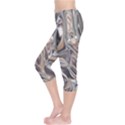 Shiny Abstract Capri Leggings  View3