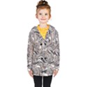 Shiny Abstract Kids  Double Breasted Button Coat View1