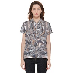 Shiny Abstract Short Sleeve Pocket Shirt by ugoarts