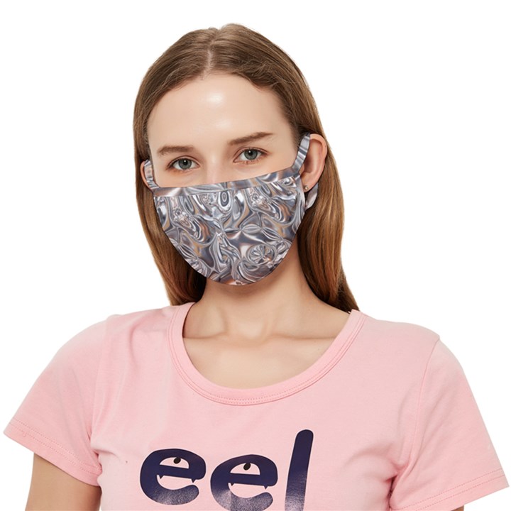 Shiny Abstract Crease Cloth Face Mask (Adult)