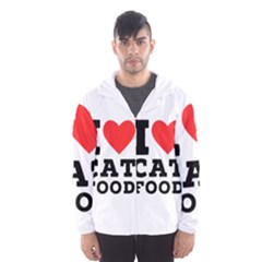 I Love Cat Food Men s Hooded Windbreaker by ilovewhateva