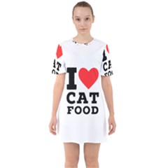 I Love Cat Food Sixties Short Sleeve Mini Dress by ilovewhateva