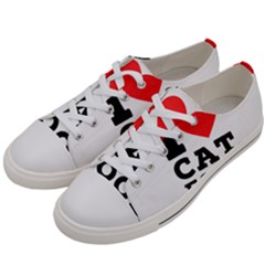 I Love Cat Food Men s Low Top Canvas Sneakers by ilovewhateva