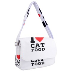 I Love Cat Food Courier Bag by ilovewhateva