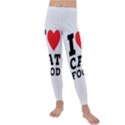 I love cat food Kids  Lightweight Velour Leggings View1