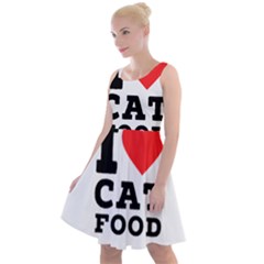 I Love Cat Food Knee Length Skater Dress by ilovewhateva