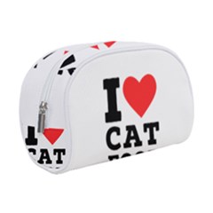 I Love Cat Food Make Up Case (small) by ilovewhateva