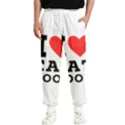 I love cat food Men s Elastic Waist Pants View1