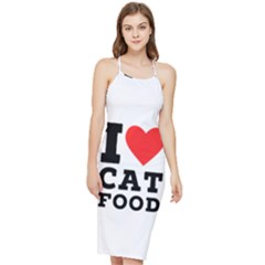 I Love Cat Food Bodycon Cross Back Summer Dress by ilovewhateva