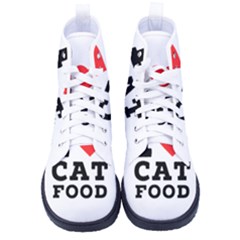 I Love Cat Food Kid s High-top Canvas Sneakers