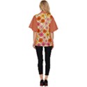 floral pattern shawl Women s Batwing Button Up Shirt View4