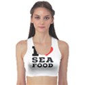 I love sea food Sports Bra View1