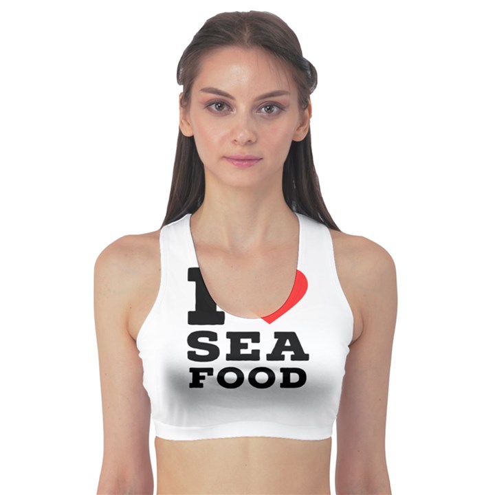 I love sea food Sports Bra