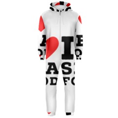 I Love Sea Food Hooded Jumpsuit (men) by ilovewhateva