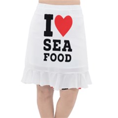 I Love Sea Food Fishtail Chiffon Skirt by ilovewhateva