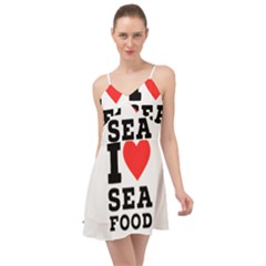 I Love Sea Food Summer Time Chiffon Dress by ilovewhateva