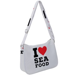 I Love Sea Food Zip Up Shoulder Bag by ilovewhateva