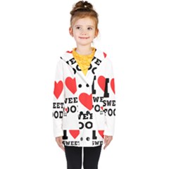 I Love Sweet Food Kids  Double Breasted Button Coat by ilovewhateva