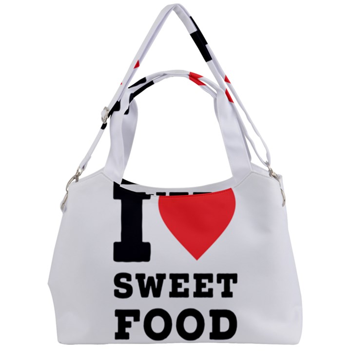 I love sweet food Double Compartment Shoulder Bag