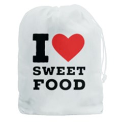 I Love Sweet Food Drawstring Pouch (3xl) by ilovewhateva