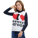 I love sweet food Kid s Short Button Up Puffer Vest	 View3