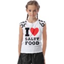 I love salty food Kids  Raglan Cap Sleeve Tee View1