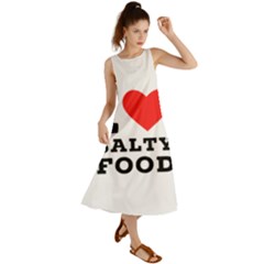 I Love Salty Food Summer Maxi Dress by ilovewhateva