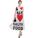 I love salty food Round Neck Boho Dress View1