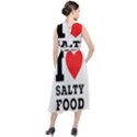 I love salty food Round Neck Boho Dress View2