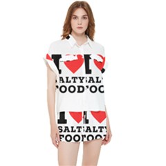 I Love Salty Food Chiffon Lounge Set by ilovewhateva