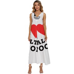 I Love Salty Food V-neck Sleeveless Loose Fit Overalls by ilovewhateva