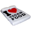 I love vegan food  Fitted Sheet (California King Size) View2