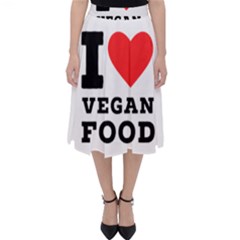 I Love Vegan Food  Classic Midi Skirt by ilovewhateva