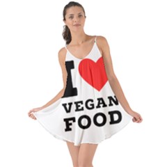 I Love Vegan Food  Love The Sun Cover Up by ilovewhateva