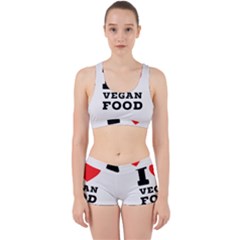 I Love Vegan Food  Work It Out Gym Set by ilovewhateva