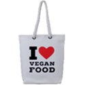 I love vegan food  Full Print Rope Handle Tote (Small) View1