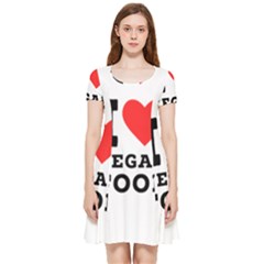 I Love Vegan Food  Inside Out Cap Sleeve Dress by ilovewhateva